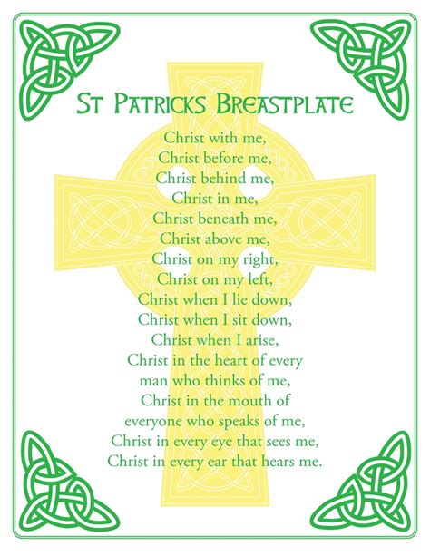 St Patrick S Prayer Printable
